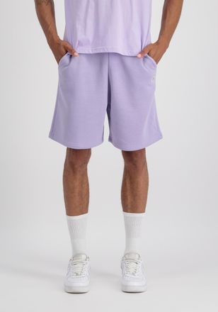 Alpha Industries Sweatshorts ALPHA INDUSTRIES Unisex EMB Short, Herren, Gr. 2XS, Normalgr&ouml;ssen, lila (pale violet), Obermaterial: 80% Baumwolle, 20% Polyester, Hosen S