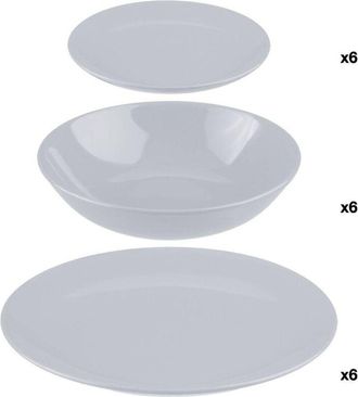 Secret de Gourmet Secret De Gourmet - Stoviglie 18 pezzi colore grigio
