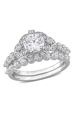 Delmar Sterling Silver Dew Lab Created Moissanite Ring at Nordstrom Rack, Size 5