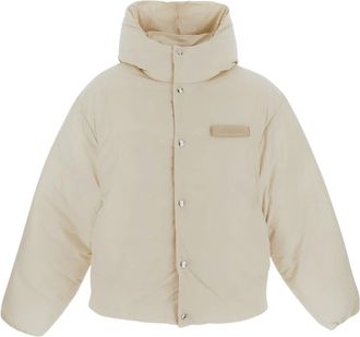 Jacquemus Heren, Jassen, Wit, Maat: S Polyamide