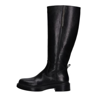 Emanuelle Vee Leren Laarzen - Dames - Hoge Laarzen - Zwart - 36 EU - Leer - Schoenen