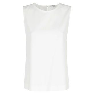 Circolo 1901 Sleeveless Tops, female, White, Size: XS Top Fleece