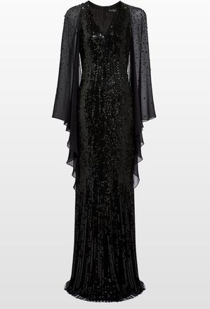 Jenny Packham Lyrical Dress in Liquorice at Nordstrom, Size 10 Uk