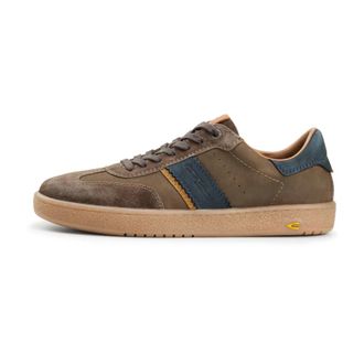 Camel Active Sneaker met gekleurde zijstreep - Heren - Sneakers - Groen - 46 EU - Schoenen