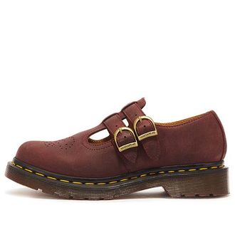 Dr. Martens 8065 Crazy Horse Leather Mary Jane Cherry Red 30914600