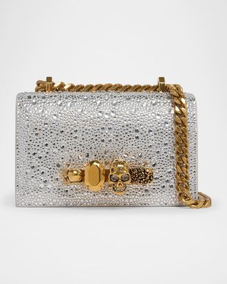 Alexander McQueen Mini Skull Jewel Embellished Chain Shoulder Bag