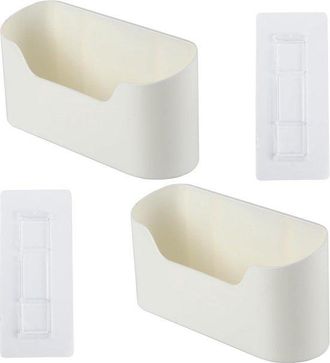 No Brand Organizador Para Puertas De Armarios De Cocina - Autoadhesivo - Blanco - 2 Piezas