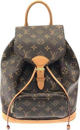 Louis Vuitton Marron Coated Canvas Backpack (Pre-Owned)