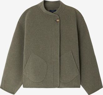 SOEUR Boxy-Kurzmantel aus Wolle Windsor