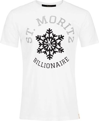 Billionaire Boys Club T-shirt Ronde Hals SS Winter Club - Heren - T-shirts - Wit - 2XL - Katoen - Tops