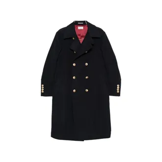 Brunello Cucinelli Double-breasted Crest-button Coat