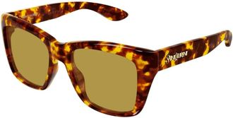 Saint Laurent SL 923 Zonnebril - Dames - Zonnebrillen - Bruin - 55 MM - Nylon - Accessoires