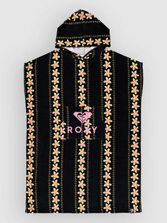 Roxy Stay Magical Printed Surf Poncho negro