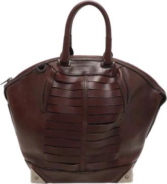 Alexander Wang Pre-owned Satchel - Dames - Vintage Handtas - Rood - ONE Size - Leer - Vintage