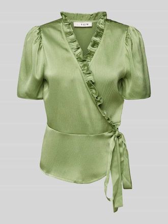 A-View Regular Fit Bluse in Wickel-Optik Modell Peony in Lind, Gr&ouml;&szlig;e 34