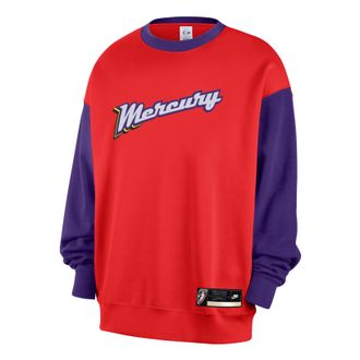 Nike (WMNS) Nike Phoenix Mercury Court Origins WNBA Fleece Sweatshirt Chile Red Field Purple White IM6719-673