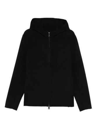 Giorgio Brato zip-up hooded jacket - Black