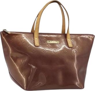 Louis Vuitton Pre-owned Patent Leather Hand Bag - Dames - Vintage Handtas - Bruin - ONE Size - Vintage