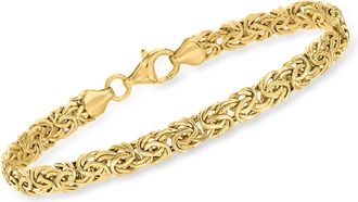 Canaria Canaria 10kt Yellow Gold Byzantine Bracelet