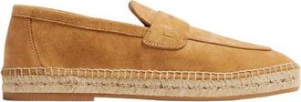 Ferragamo Ferragamo Desco Logo Embossed Suede Espadrilles, Size 9