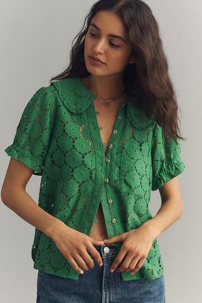 Pilcro The Keira Lace Blouse by Pilcro