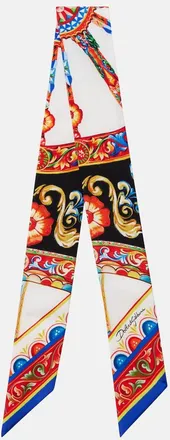 Dolce & Gabbana Carretto silk twill scarf