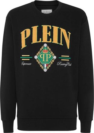 Philipp Plein Heren, Sweatshirts & Hoodies, Zwart, Maat: L Katoen