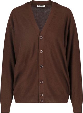 Christophe Lemaire Twisted V-Neck Wool-Blend Cardigan