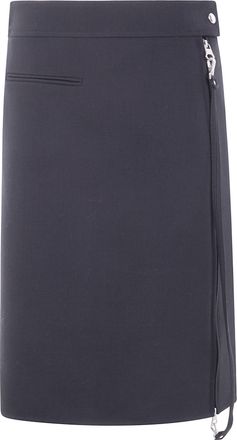 Courrèges Zipped Heritage Crepe Skirt