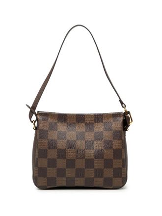 Louis Vuitton 2001 Damier Ebene Trousse Pochette handtas - Bruin