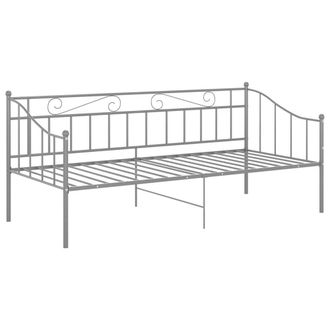 Berkfield Home Sofa Bed Frame Grey Metal 90x200 cm