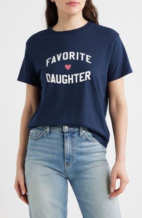 Favorite Daughter The Favorite Daughter Graphic T-Shirt in Navy at Nordstrom, Size Xx-Large