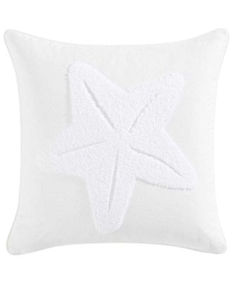 Nautica Starfish Loop Embroidery Cotton Decorative Pillow