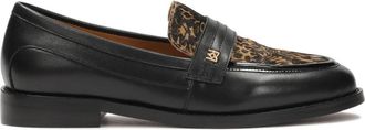 Kazar Leren loafers met borstelinzet. Dit product valt groot uit. - Dames - Loafers - Zwart - 39 EU - Leer - Schoenen