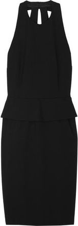 Moschino Moschino Cheap & Chic Crepe Halterneck Peplum Dress Size S