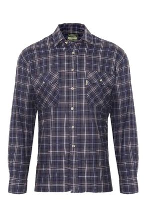 Champion Mens Country Killbeggan Casual Long Sleeve Plaid Shirt (UK, Alpha, 3XL, Regular, Regular, Blue)