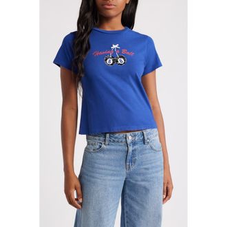 Daydreamer Having a Ball Cotton Graphic T-Shirt in Blue Quartz at Nordstrom Rack, Size X-Small