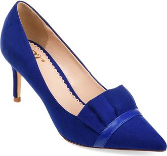 Journee Collection JOURNEE Marek Ruffle Pump in Blue at Nordstrom Rack, Size 5.5