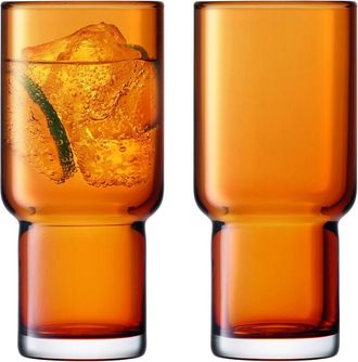LSA International Lsa International Set Of 2 Utility Highball 13Oz