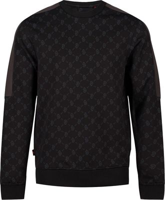 Luke 1977 Mens Gazzas Tears Overprint Sweatshirt in Black - Size Large