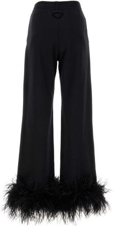 Prada Womens Black Cotton Joggers Nero Pantaloni Trousers