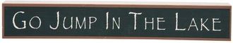 Beachcombers Go Jump In The Lake Decorative Sign 15.87 in Green at Nordstrom, Size Medium