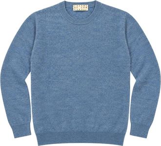 Cashmere Company Girocollo F.12 - Heren - Ronde hals truien - Blauw - M - Wol - Truien & Vesten