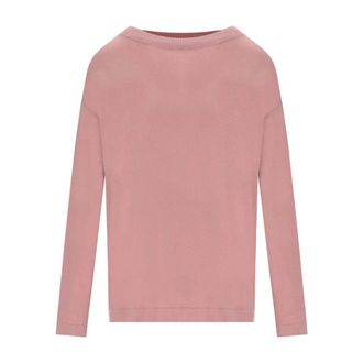 Max Mara Lepre Pullover - Dames - Ronde hals truien - Roze - L - Katoen - Truien & Vesten