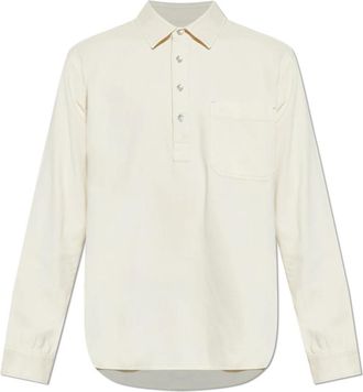 Rag & Bone Polo Shirt met Zak - Heren - Polos - Beige - S - Tops