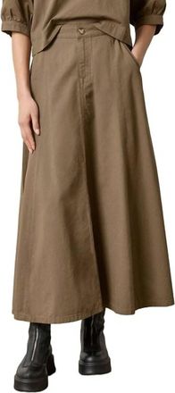 Lilla P Seamed Maxi Skirt In Parsley