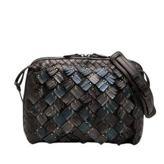 Bottega Veneta Pre-owned Nodini Crossbody Bag - Dames - Pre-owned - Paars - Maat: ONE Size Leer