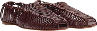 Farm Rio Farm Rio Macrame Leather Ballerina Flat