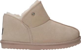 Warmbat Gezellig Su&egrave;de Pantoffel Boot - Dames - Winterlaarzen - Beige - 39 EU - Su&egrave;de - Schoenen