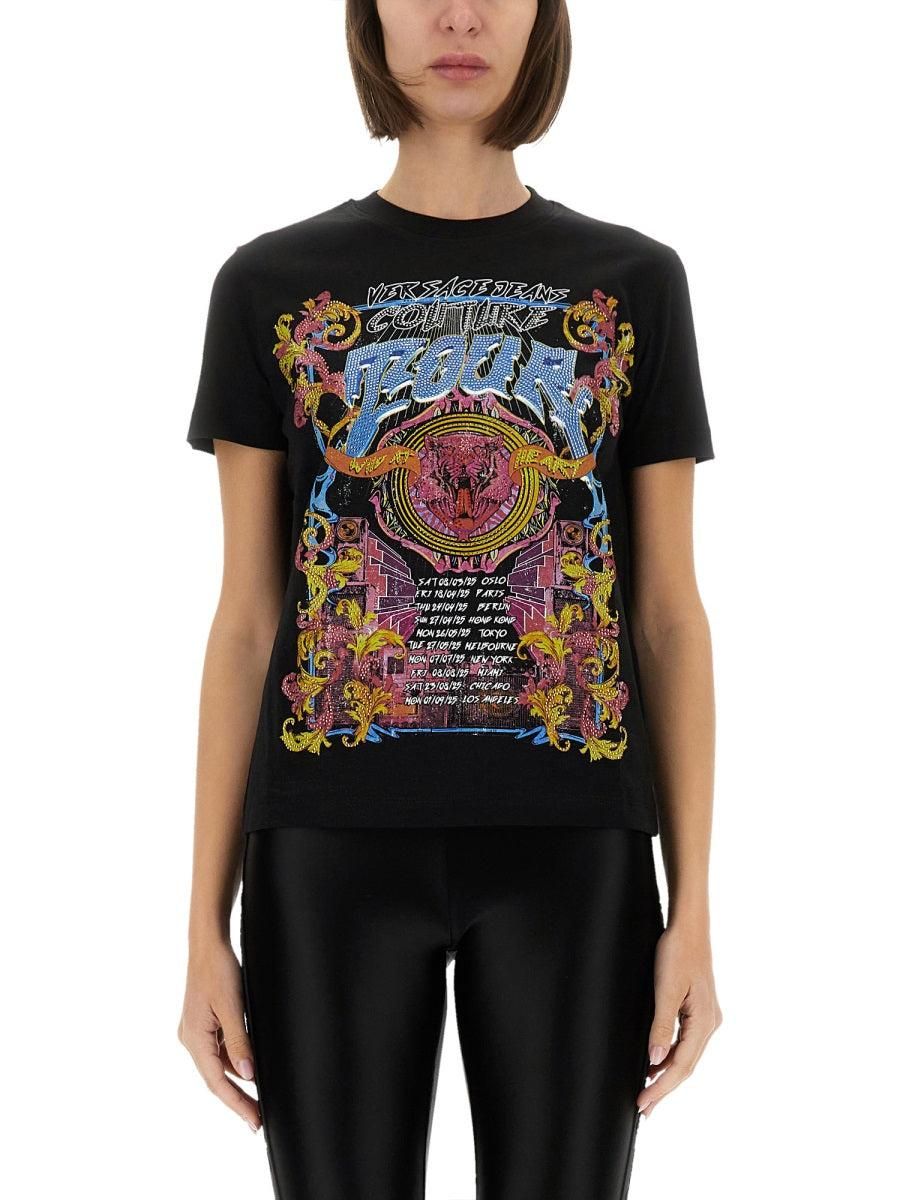 Women's Versace Jeans Couture Casual T-Shirts − Sale: up to